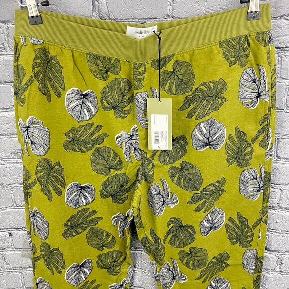 Goodfellow Men's Green Tropical Palm Sleep Pants Joggers Pajamas Size L - Picture 3 of 7